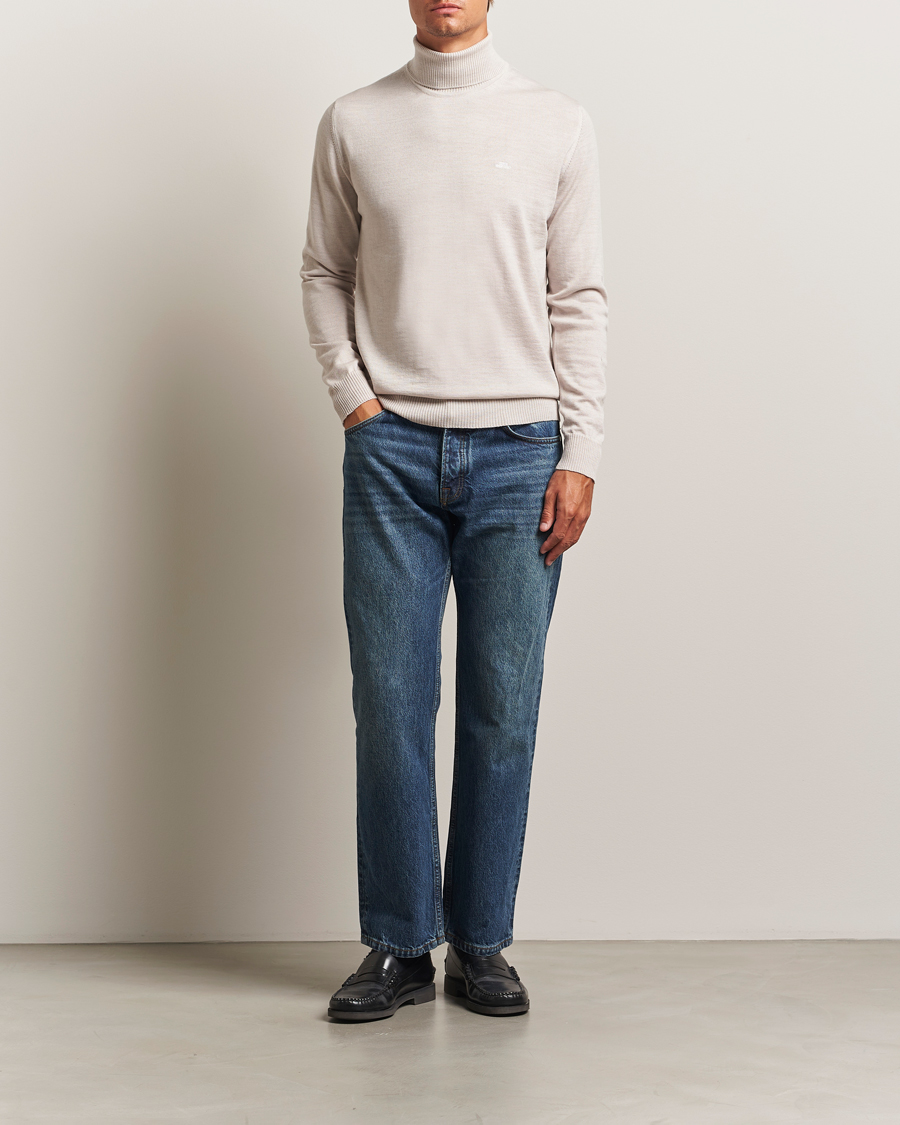 Heren | Truien | J.Lindeberg | Kaden Merino Turtleneck Moonbeam Melange