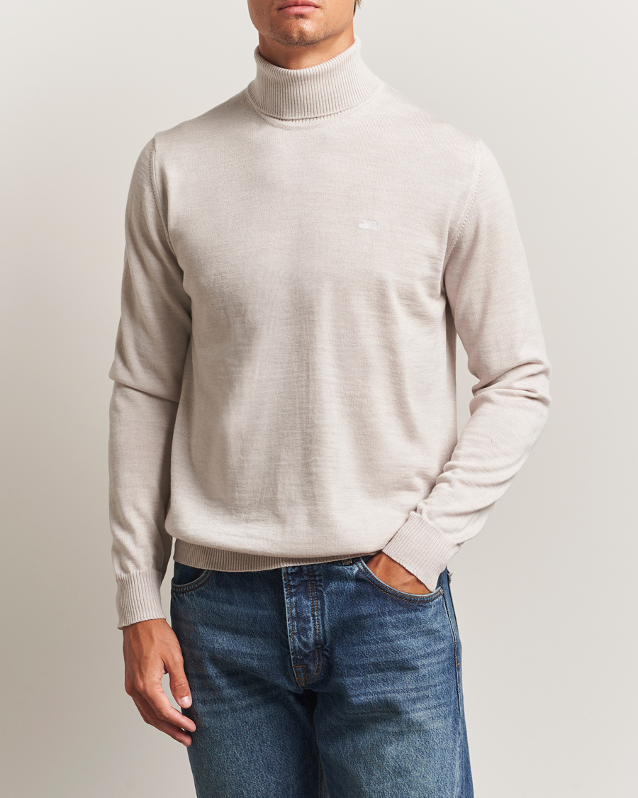 Heren | Truien | J.Lindeberg | Kaden Merino Turtleneck Moonbeam Melange