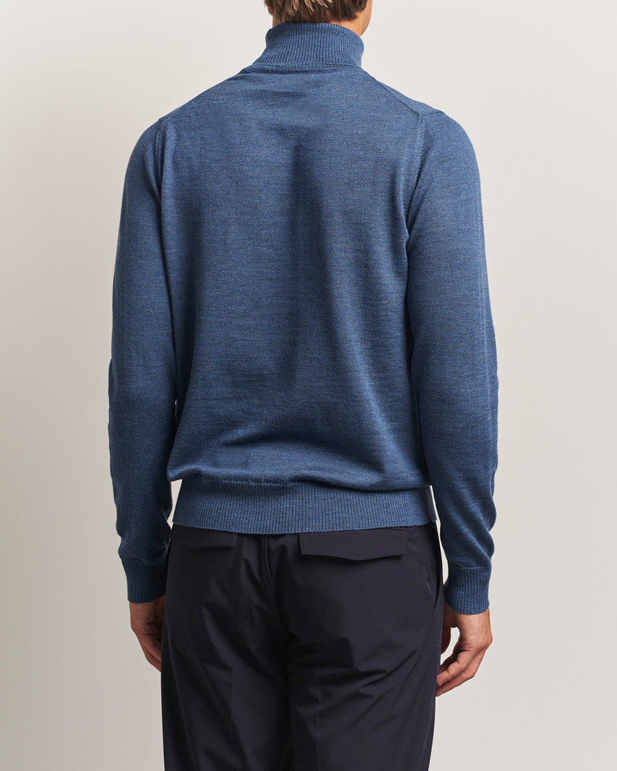 Heren | Truien | J.Lindeberg | Kaden Merino Turtleneck Vintage Indigo Melange