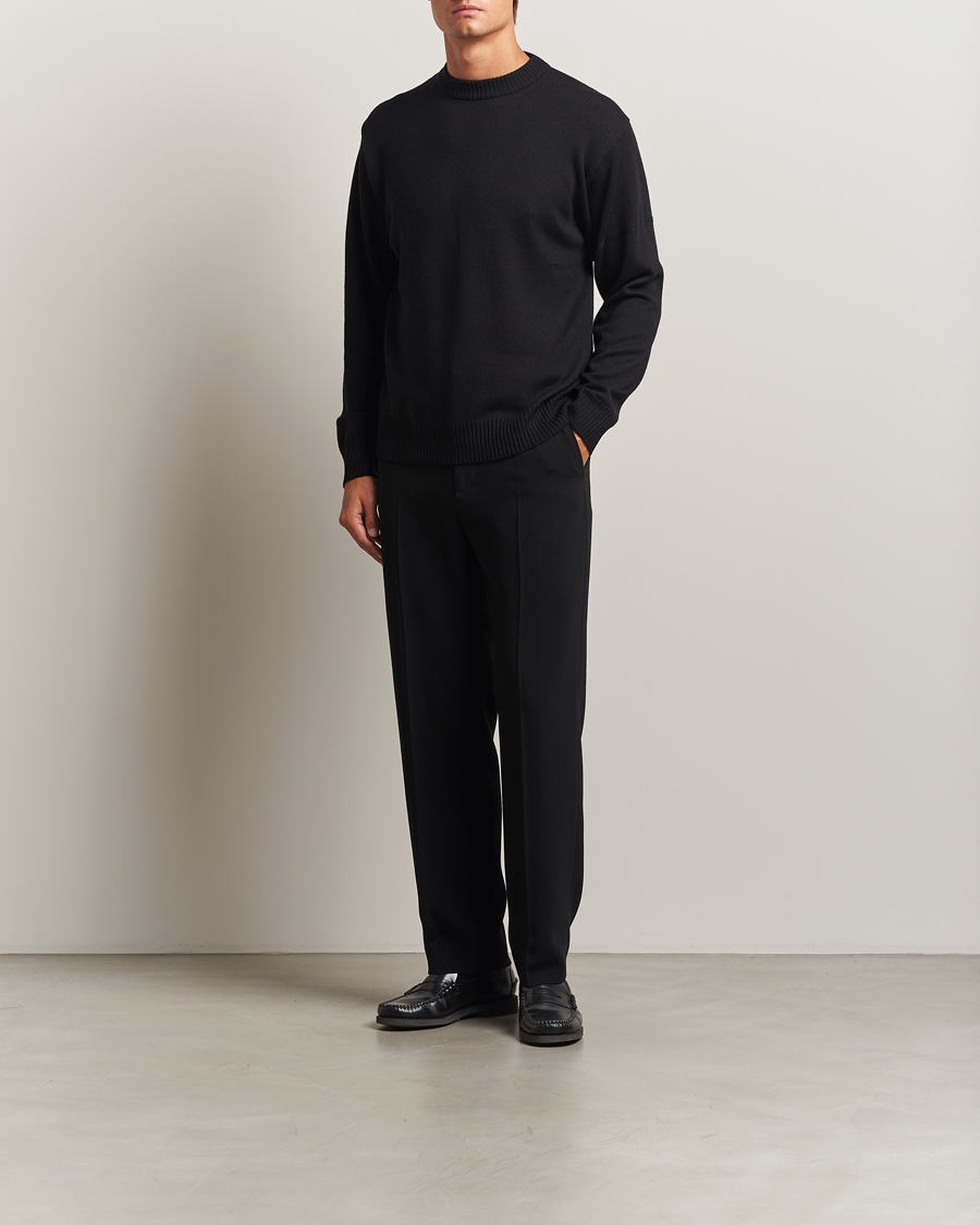 Heren | Truien | J.Lindeberg | Kino Merino Crew Neck Black
