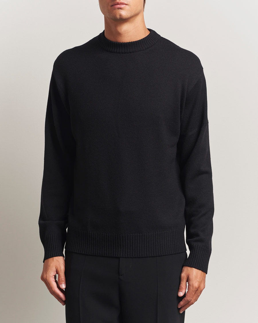 Heren | Truien | J.Lindeberg | Kino Merino Crew Neck Black