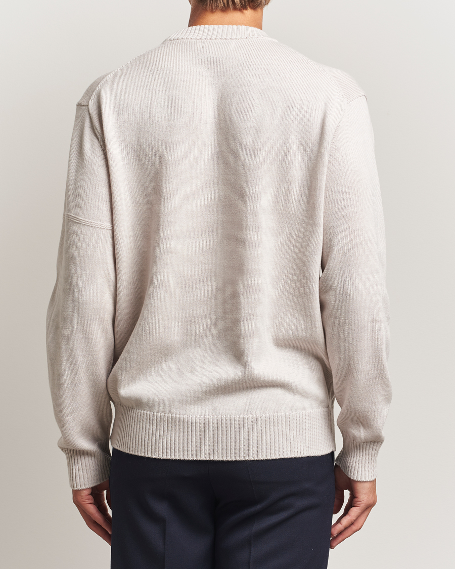 Heren | Truien | J.Lindeberg | Kino Merino Crew Neck Moonbeam Melange