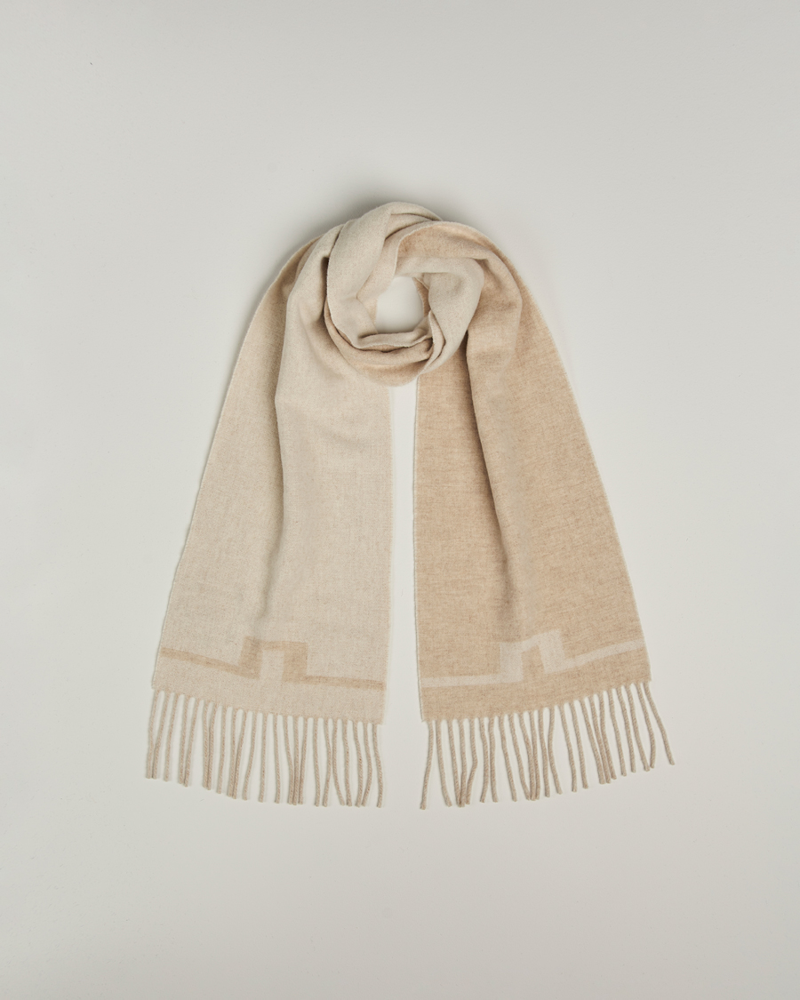 Heren | Sjaals | J.Lindeberg | Champ Wool Doublefaced Scarf Moonbeam
