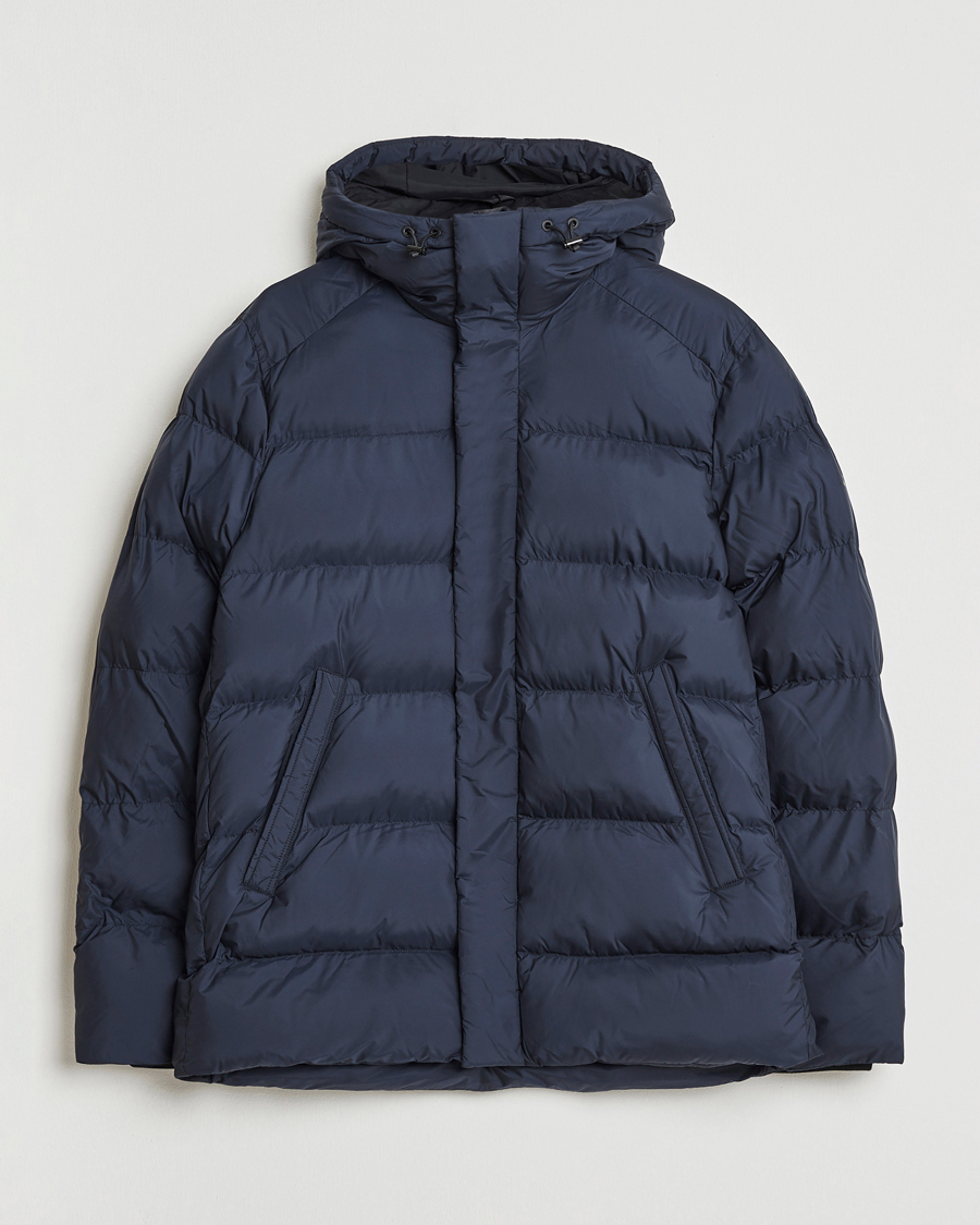 Heren | Jassen | J.Lindeberg | Padded Hooded Jacket Navy