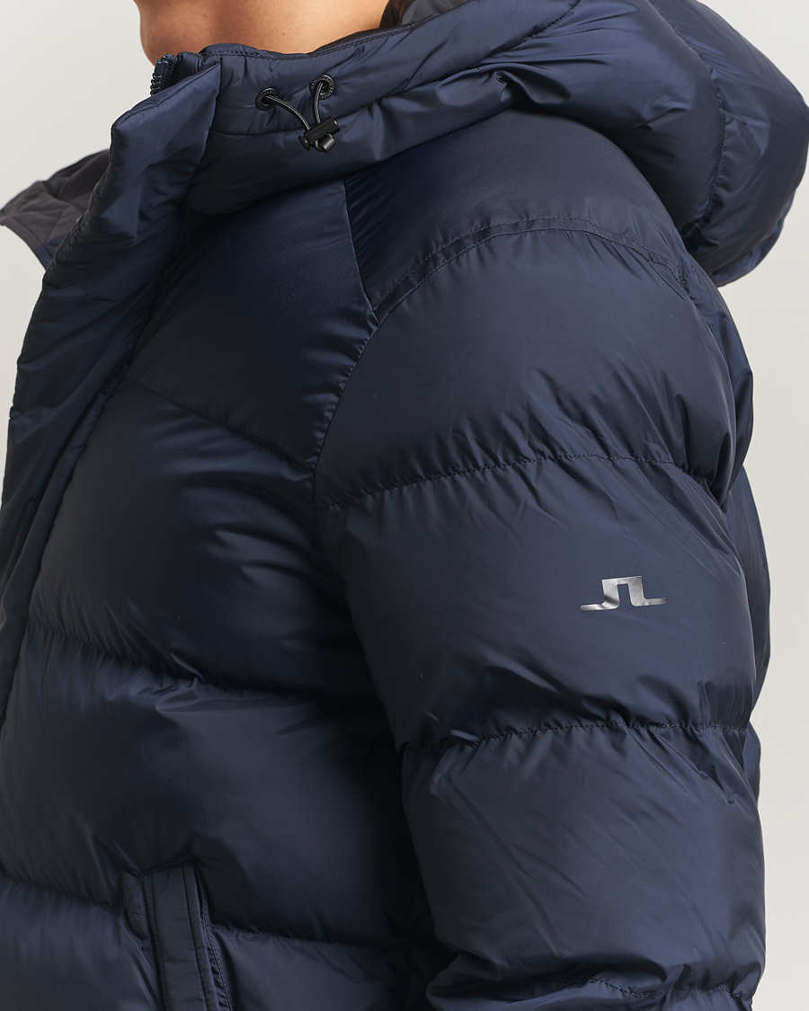 Heren | Jassen | J.Lindeberg | Padded Hooded Jacket Navy