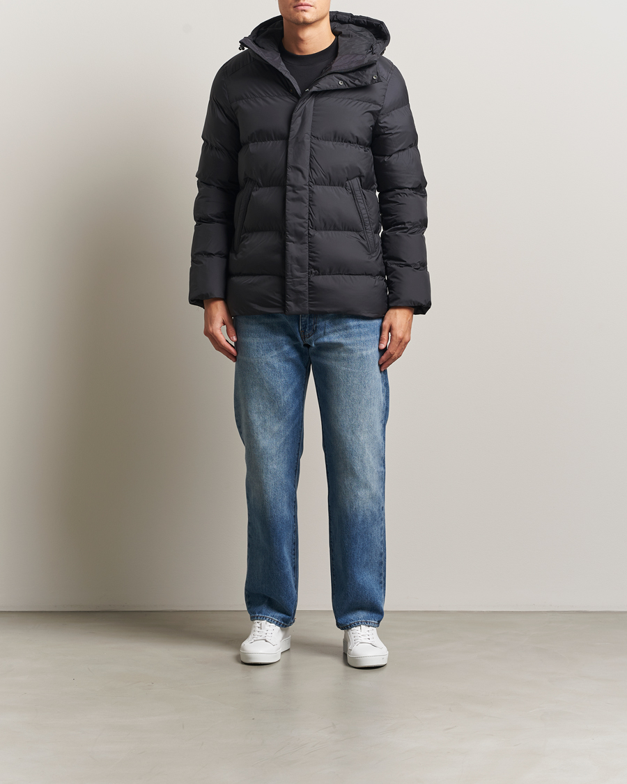 Heren | Jassen | J.Lindeberg | Padded Hooded Jacket Black