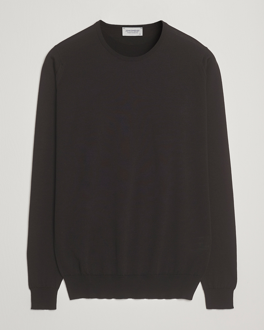 Heren | Truien | John Smedley | Lundy Extra Fine Merino Crew Neck Faulkner Brown