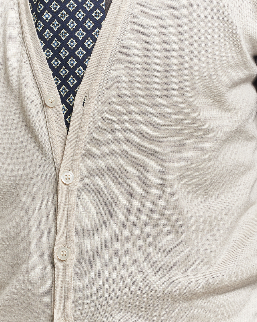 Heren | Truien | John Smedley | Huntswood Slim Fit Waistcoat Grey Fleece