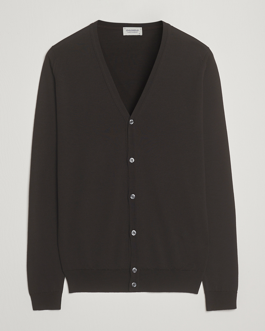 Heren | Truien | John Smedley | Petworth Extra Fine Merino Cardigan Faulkner Brown