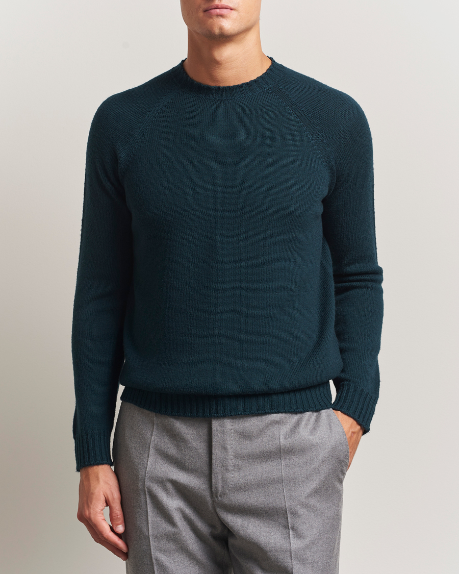 Heren | Truien | John Smedley | Denver Extra Fine Merino Crew Neck Richardson Green