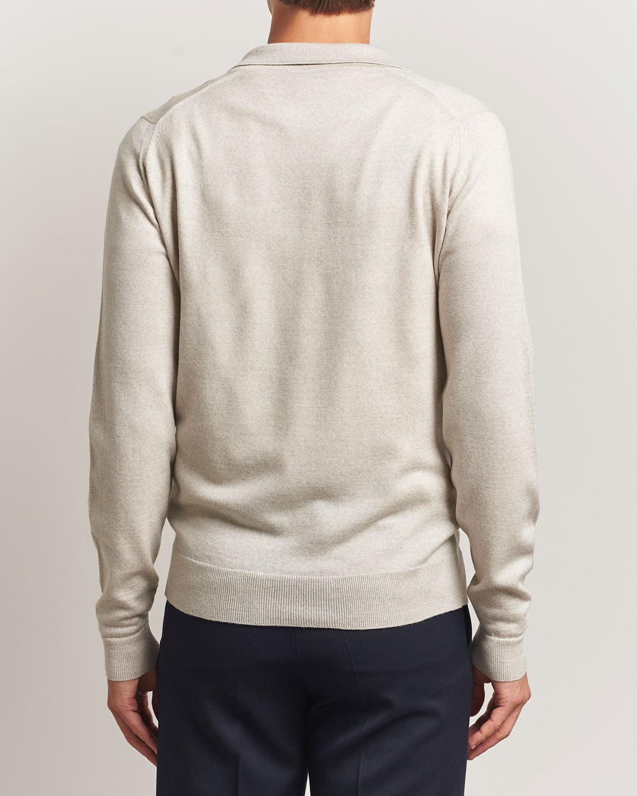 Heren | Truien | John Smedley | Alston Extra Fine Merino Full Zip Grey Fleece