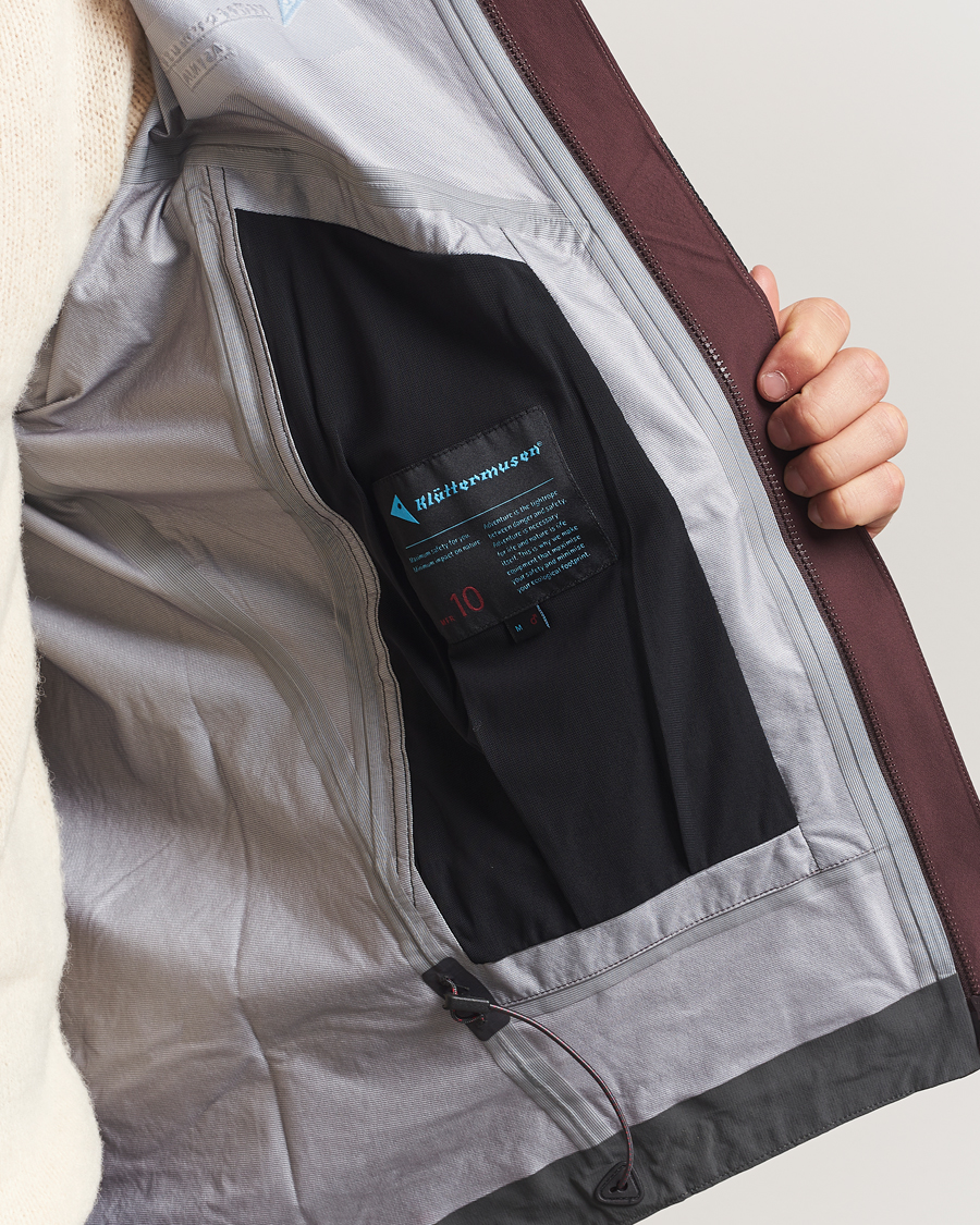 Heren | Jassen | Klättermusen | Asynja Lightweight Waterproof Jacket Amanth Red