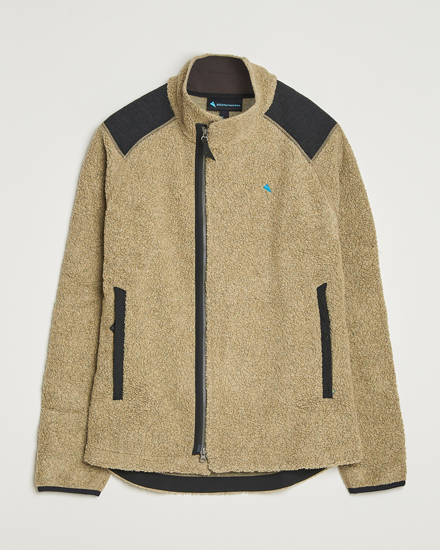 Heren | Truien | Klättermusen | Skoll Wool Fleece Jacket Silver Green
