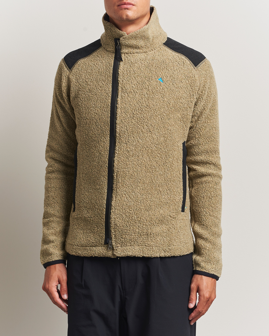 Heren | Truien | Klättermusen | Skoll Wool Fleece Jacket Silver Green