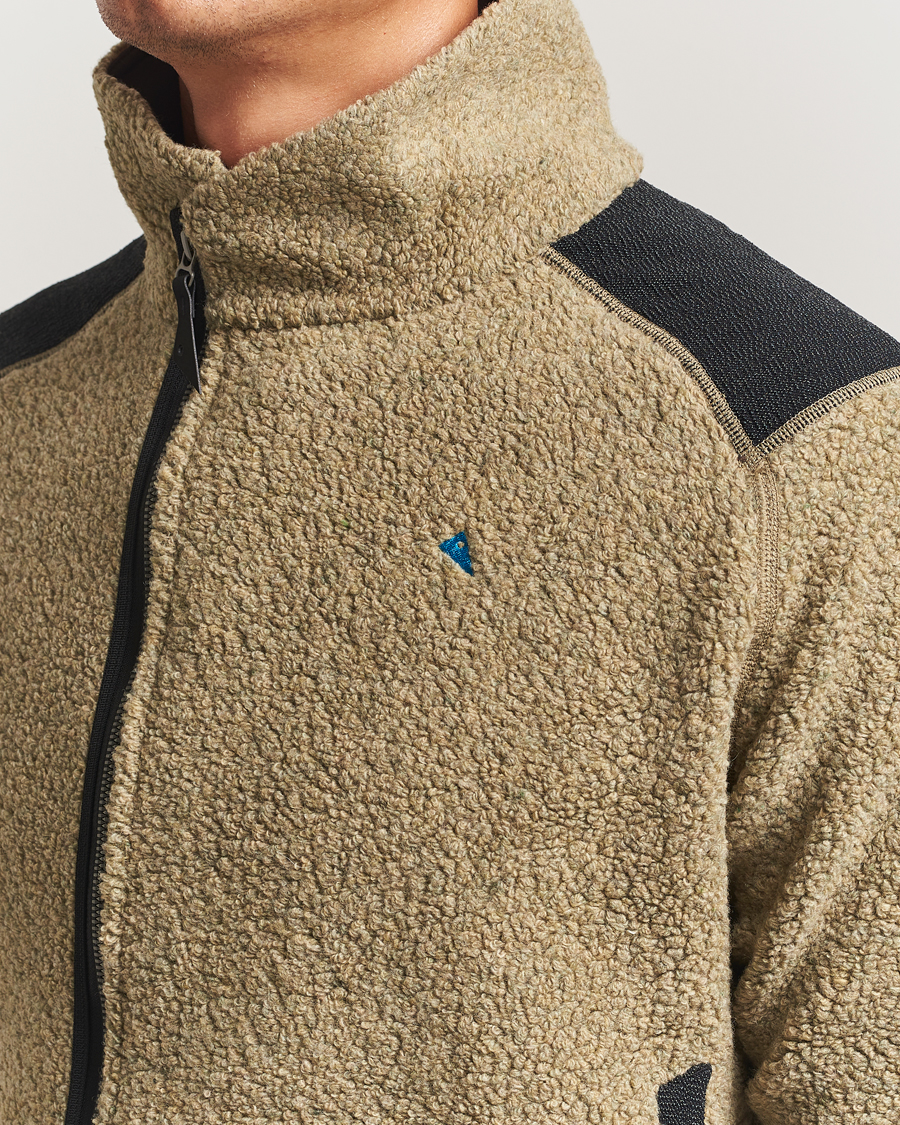 Heren | Truien | Klättermusen | Skoll Wool Fleece Jacket Silver Green
