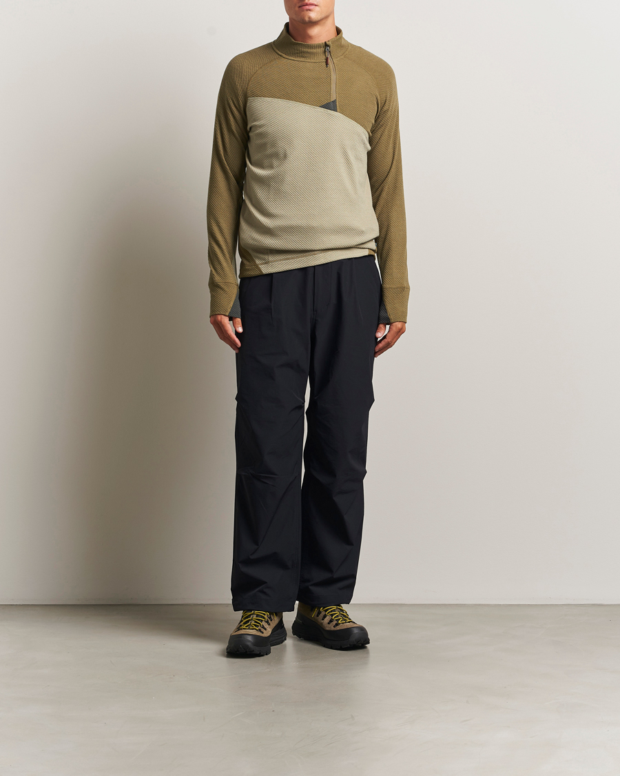 Heren | Truien | Klättermusen | Huge Half Zip Sweater Silver Green Olive