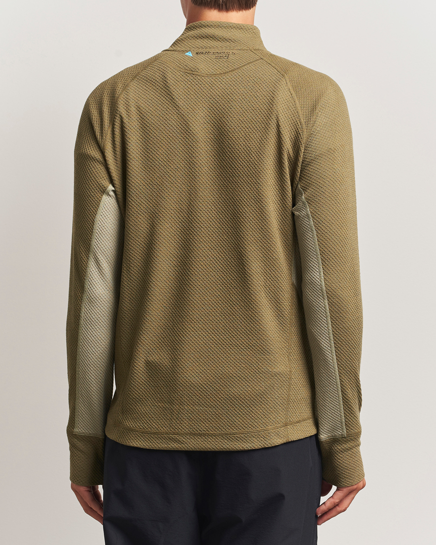 Heren | Truien | Klättermusen | Huge Half Zip Sweater Silver Green Olive