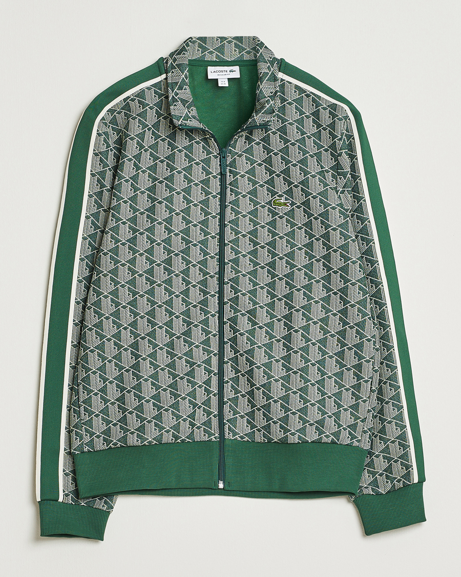 Heren | Truien | Lacoste | Monogram Track Jacket Green/Sinople