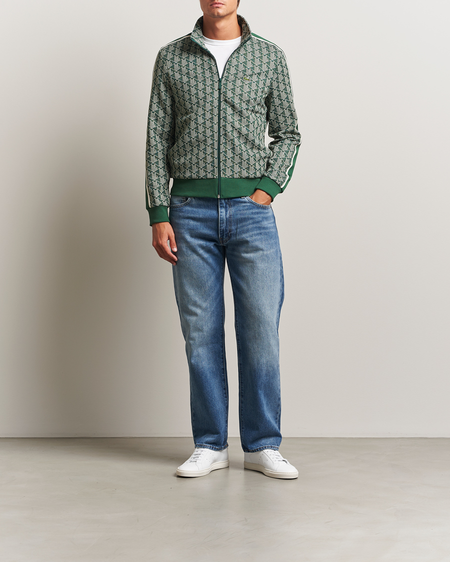 Heren | Truien | Lacoste | Monogram Track Jacket Green/Sinople