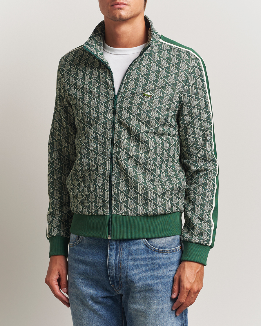 Heren | Truien | Lacoste | Monogram Track Jacket Green/Sinople