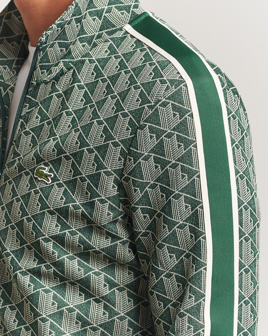 Heren | Truien | Lacoste | Monogram Track Jacket Green/Sinople