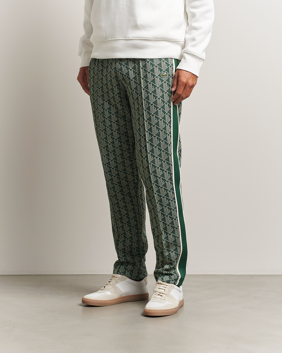 Heren | Broeken | Lacoste | Monogram Track Pants Green/Sinople
