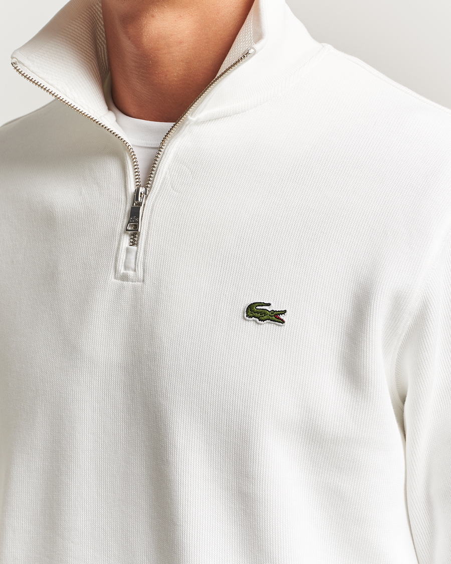 Heren | Truien | Lacoste | Rib Interlock Half Zip Flour