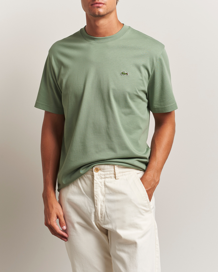 Heren | T-shirts | Lacoste | Crew Neck T-Shirt Thyme Green