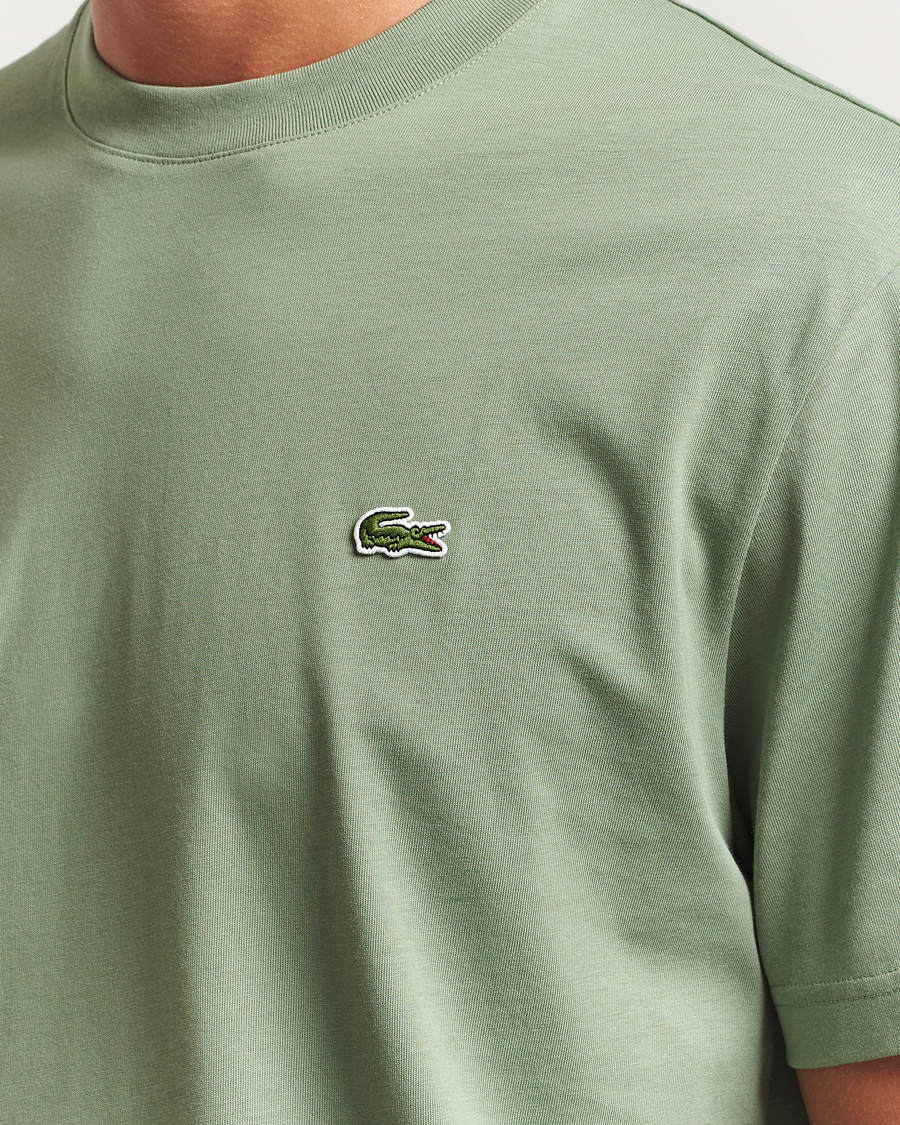 Heren | T-shirts | Lacoste | Crew Neck T-Shirt Thyme Green