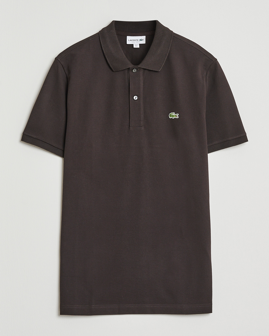Heren | Polo's | Lacoste | Slim Fit Polo Piké Porto Brown