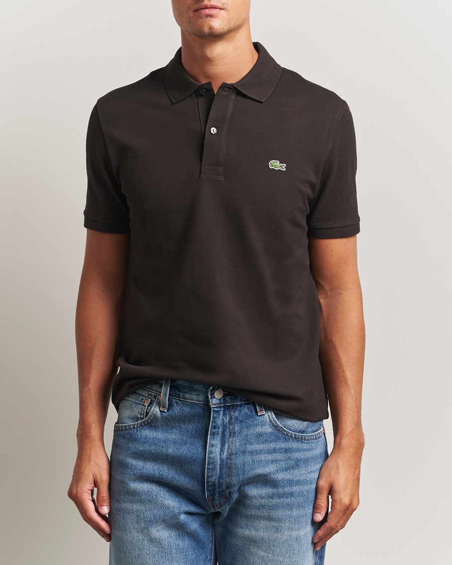 Heren | Polo's | Lacoste | Slim Fit Polo Piké Porto Brown