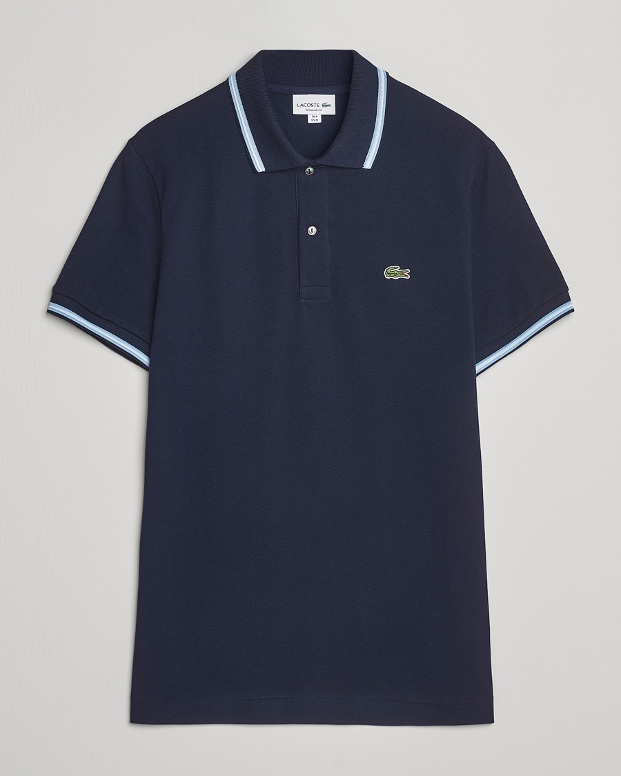 Heren | Polo's | Lacoste | Original Tipped Polo Piké Navy Blue