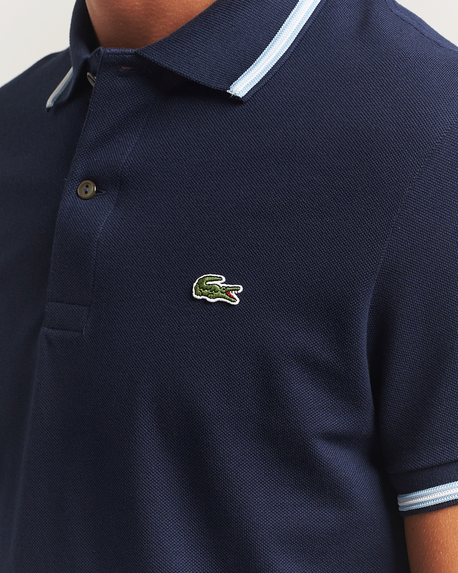 Heren | Polo's | Lacoste | Original Tipped Polo Piké Navy Blue