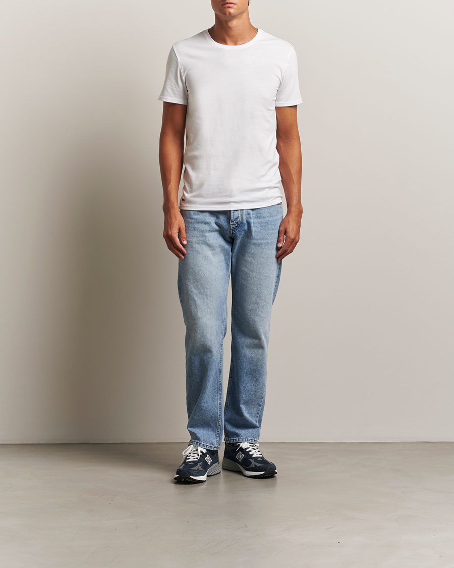 Heren | T-shirts | Lacoste | 3-Pack Crew Neck T-Shirt White