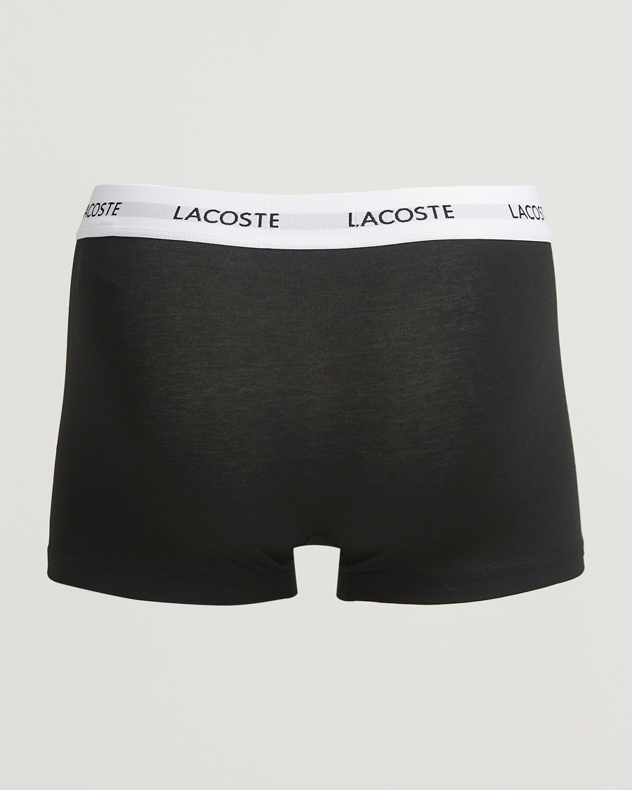 Heren | Ondergoed | Lacoste | 3-Pack Stretch Cotton Trunks Black