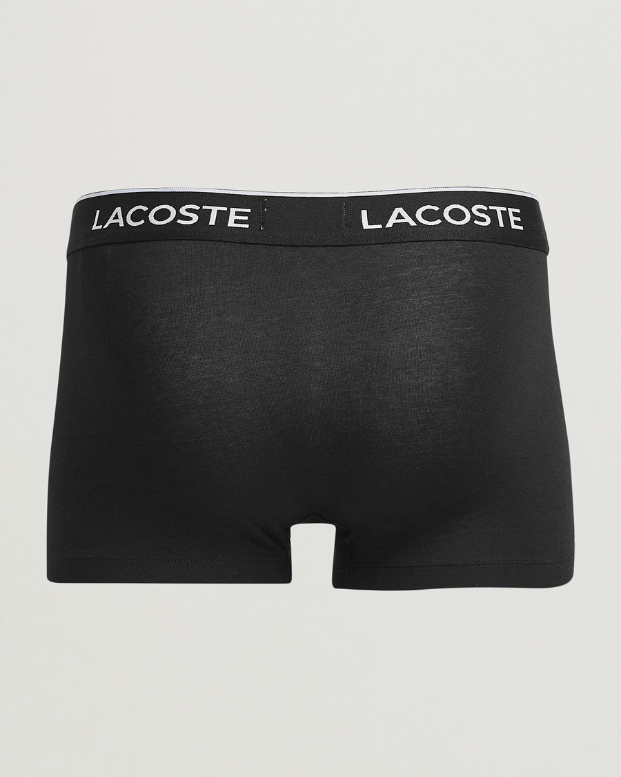 Heren | Ondergoed | Lacoste | 3-Pack Stretch Cotton Trunks Black