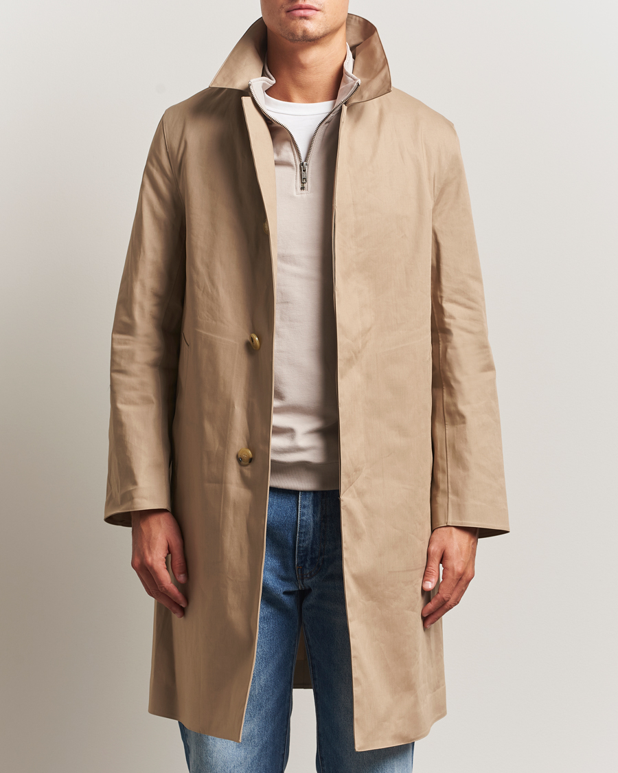 Heren | Jassen | Mackintosh | Dunkeld Car Coat Fawn