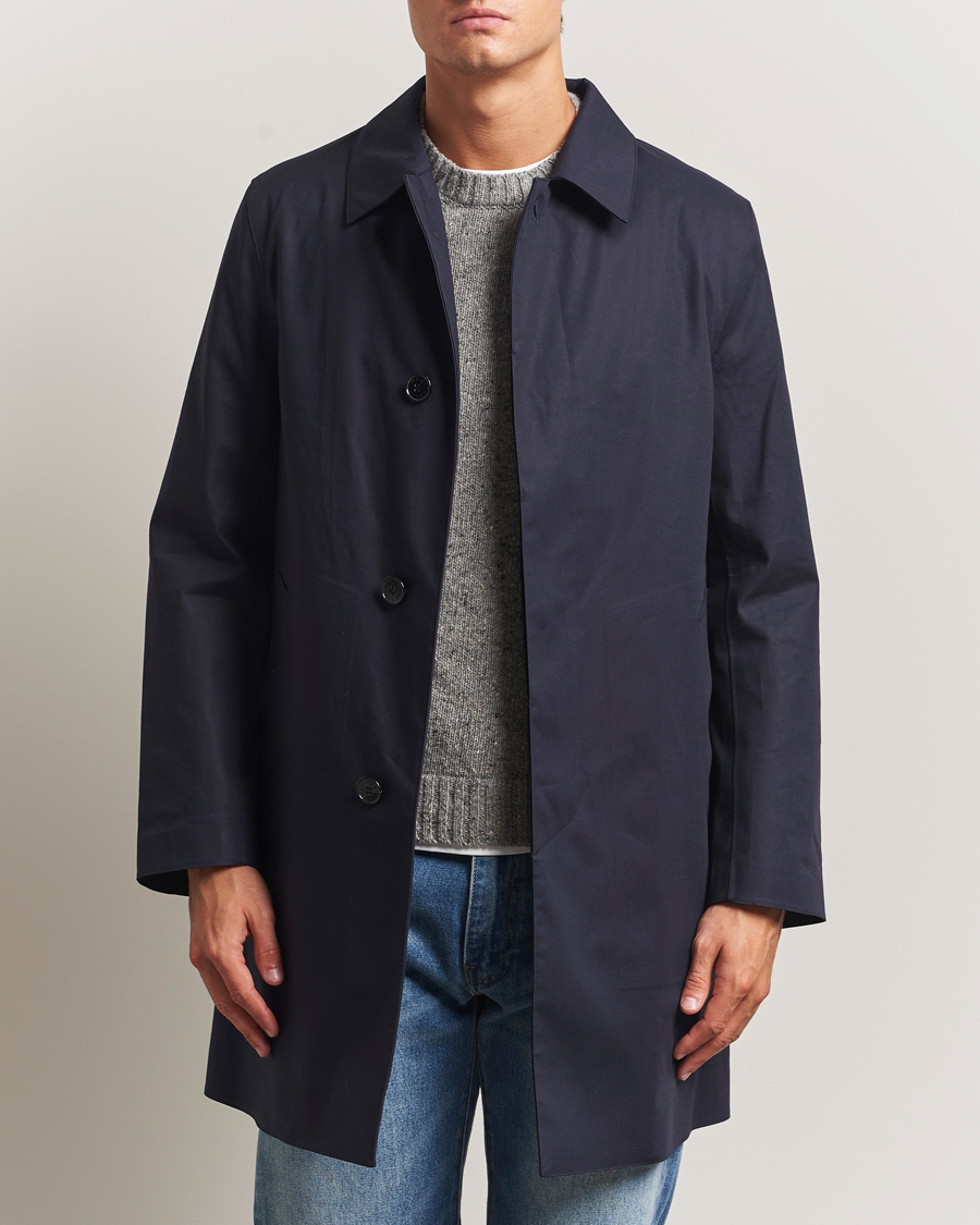 Heren | Jassen | Mackintosh | Dunoon Car Coat Navy