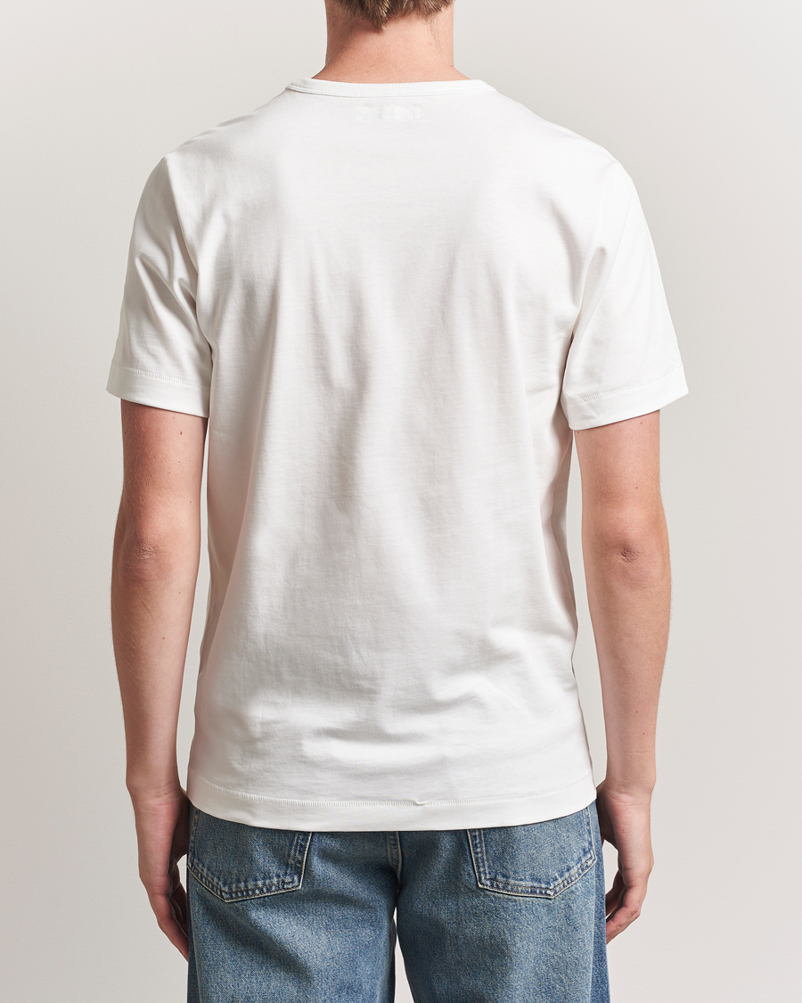 Heren | T-shirts | Merz b. Schwanen | Classic Fit Sturdy Loopwheeled T-Shirt White