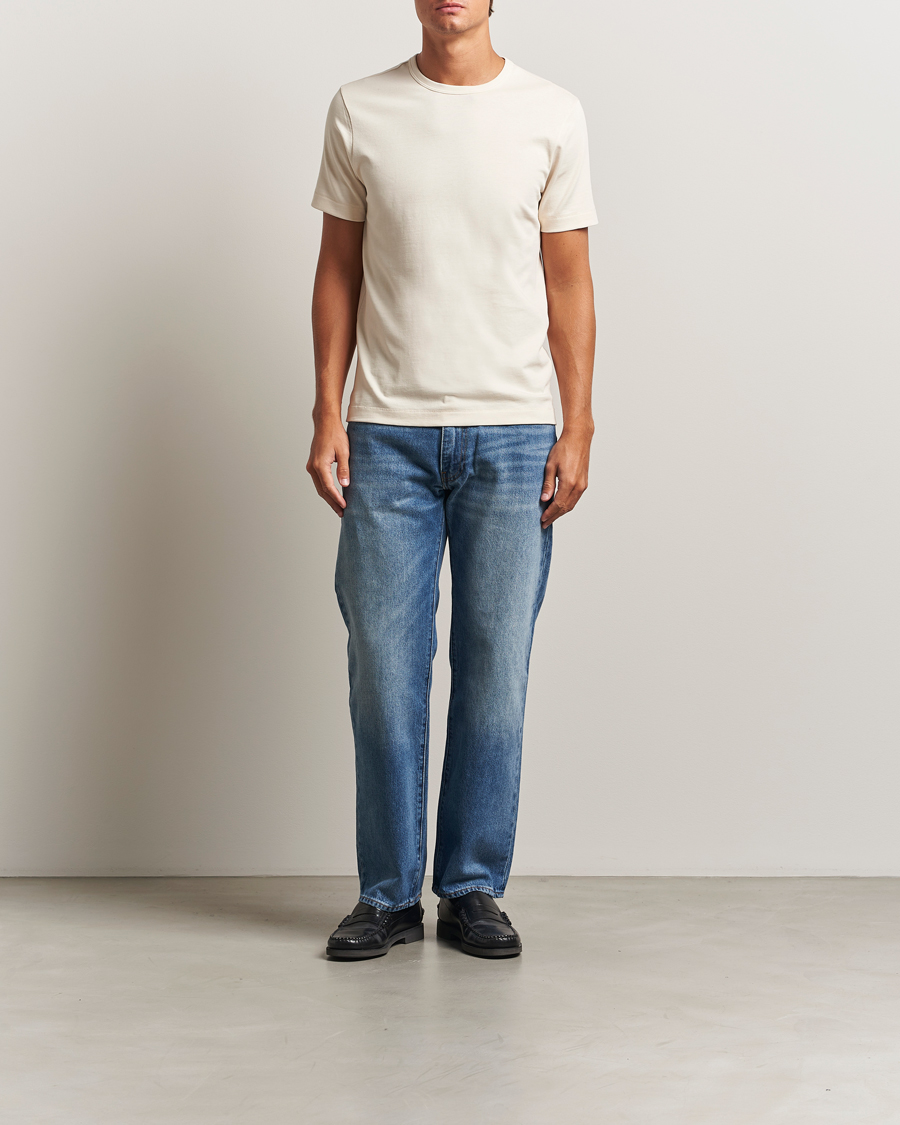 Heren | T-shirts | Merz b. Schwanen | Classic Fit Sturdy T-Shirt Nature