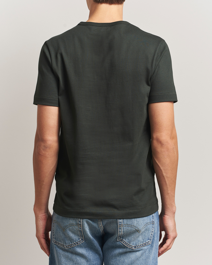 Heren | T-shirts | Merz b. Schwanen | Classic Fit Sturdy T-Shirt Forest Green