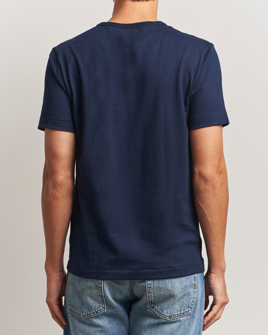 Heren | T-shirts | Merz b. Schwanen | Classic Fit Sturdy T-Shirt Ink Blue
