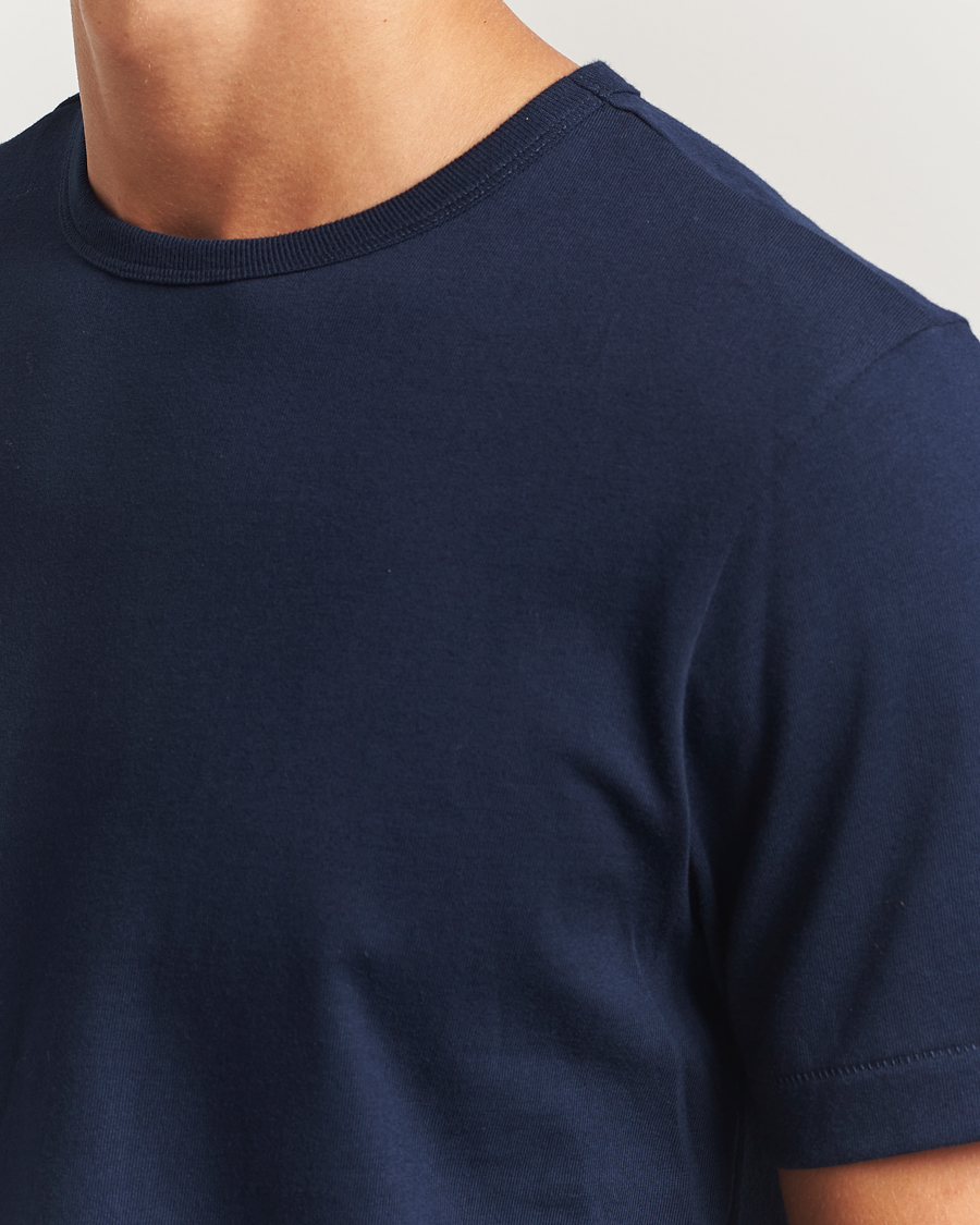 Heren | T-shirts | Merz b. Schwanen | Classic Fit Sturdy T-Shirt Ink Blue