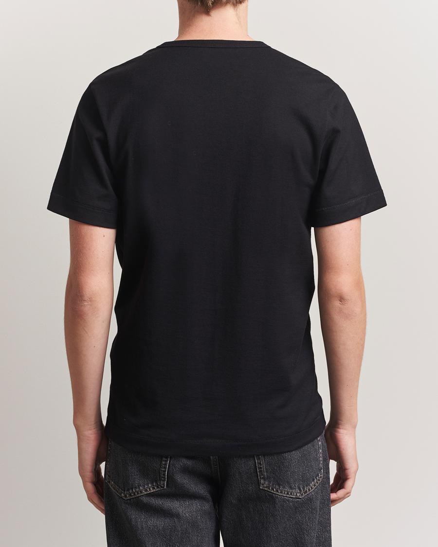 Heren | T-shirts | Merz b. Schwanen | Classic Fit Sturdy Loopwheeled T-Shirt Black