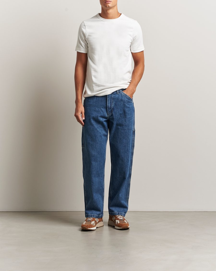 Heren | T-shirts | Merz b. Schwanen | Relaxed Fit Loopwheeled Heavy T-Shirt White
