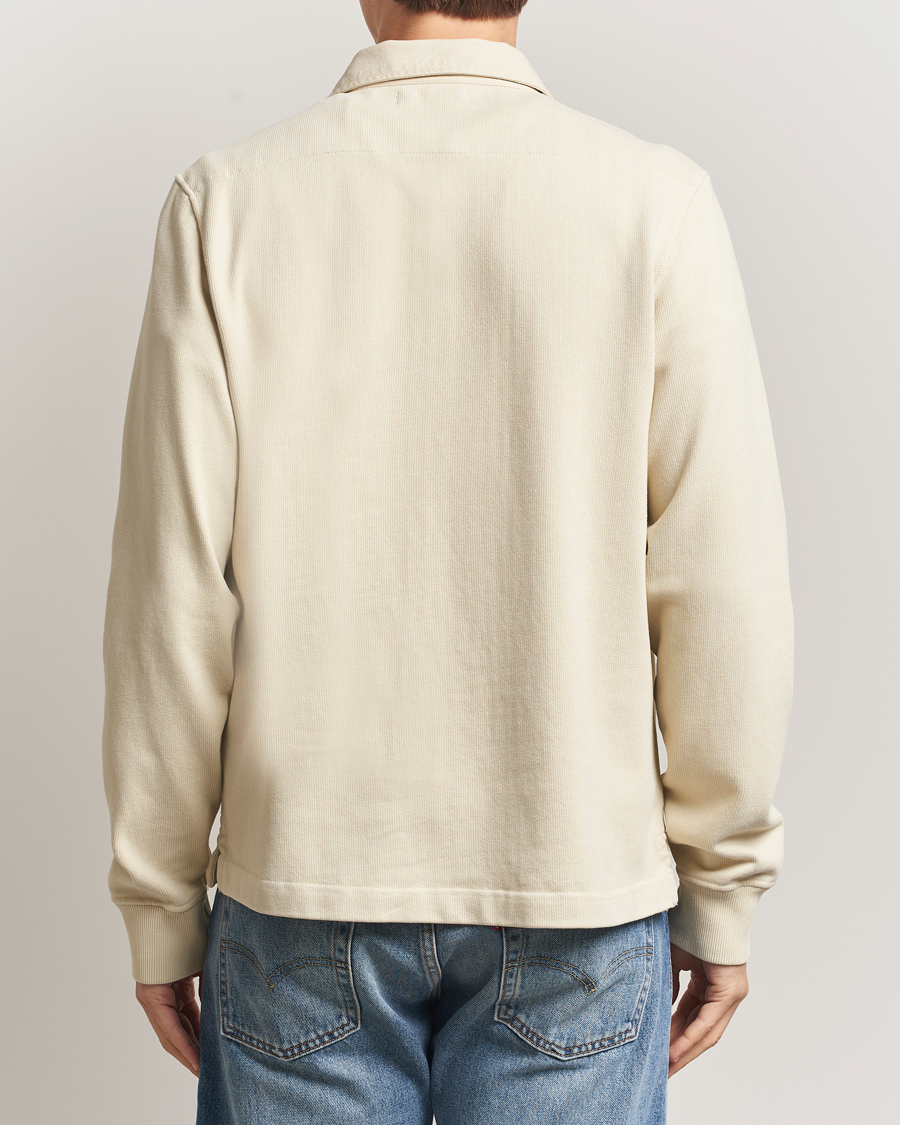 Heren | Truien | Merz b. Schwanen | Relaxed Fit Vintage Cotton Rugby Shirt Nature