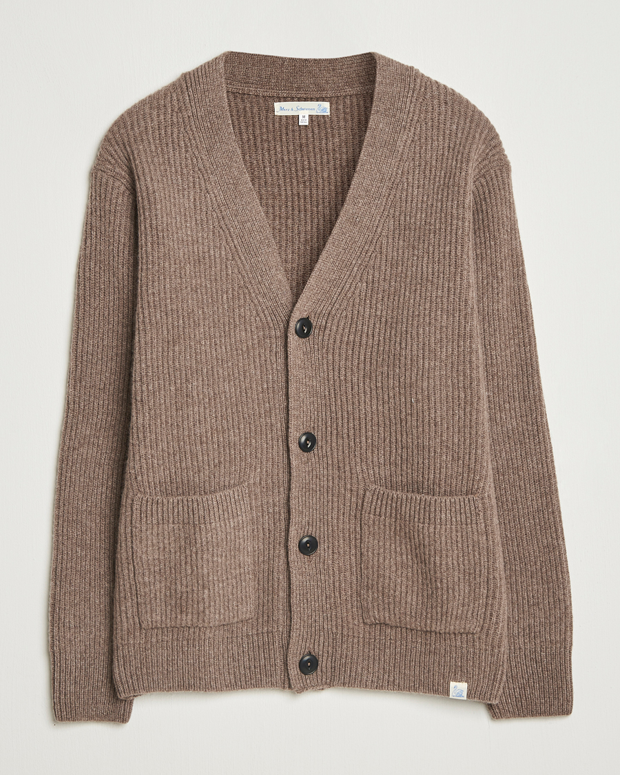 Heren | Truien | Merz b. Schwanen | Merino/Cashmere Knitted Cardigan Grain