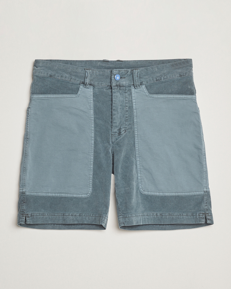 Heren | Korte broek | Sail Racing | Blocked Corduroy Shorts Sea Blue