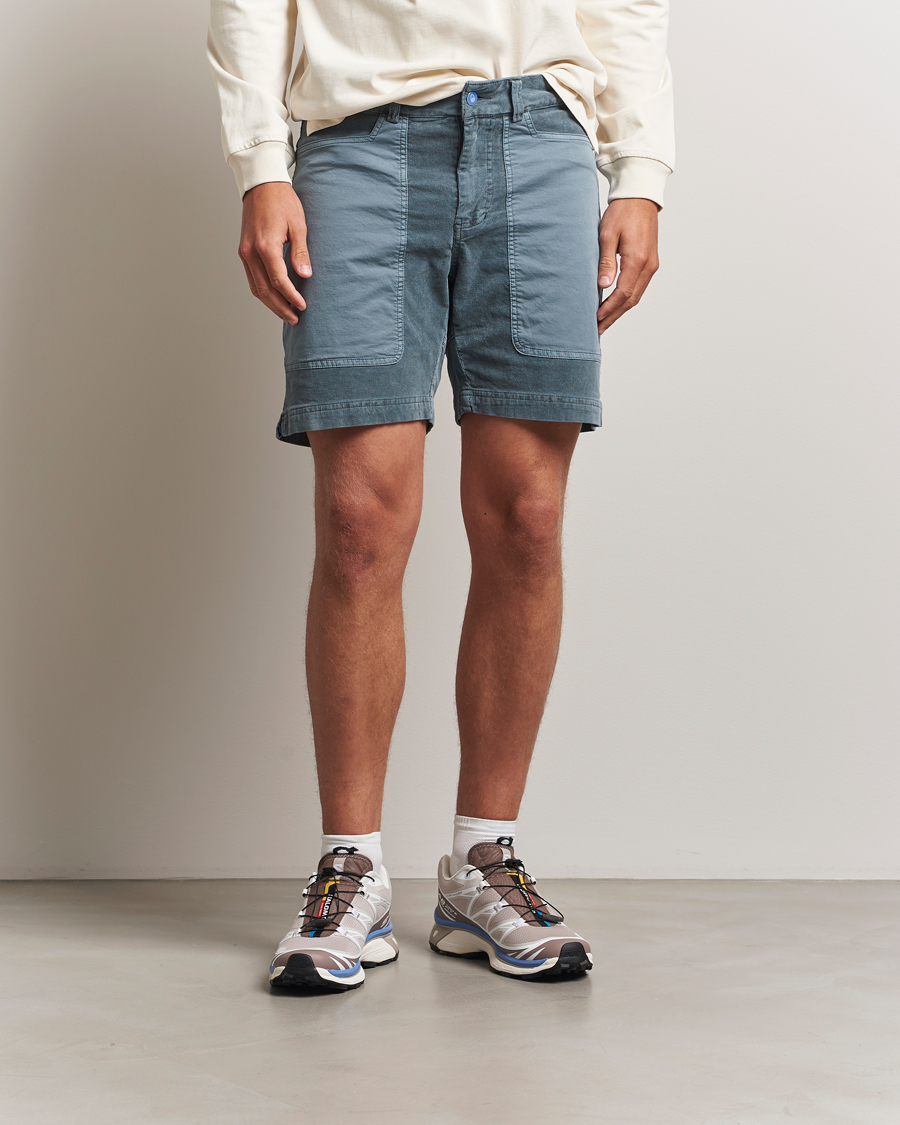 Heren | Korte broek | Sail Racing | Blocked Corduroy Shorts Sea Blue