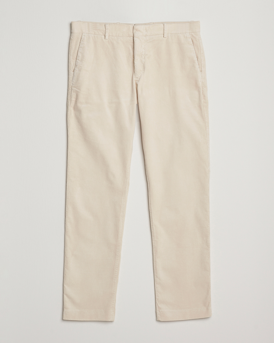 Heren | Broeken | NN07 | Theo Regular Fit Corduroy Chinos Ivory